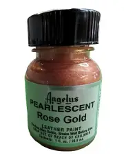 Angelus Pearlescent Leather Paint 1oz Rose Gold