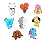 韓國 KPOP BTS BT21 卡通人物可愛金屬徽章胸針別針適用於 T 恤帽子背包包 COLECTIONS