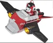 Paw Patrol MARSHAL Jet to Rescue Deluxe Transforming Toy Lights Sounds Gift NEW!