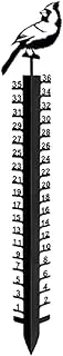 Snow Ruler | Deer Bird Design Snow Gauge - Cute Animal Garden Decor Snowfall Measuring Tool, Christmas Decor Snow Gauge for Patio Backyard