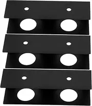 TOGEVAL 3Pcs Black Metal Under Desk Laptop Mount Holder Ergonomic Shelf for Efficient Space Utilization Easy Installation Versatile Storage for Laptops and Documents Home Office