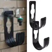 2x Garden Wall Shed Expanding Stretching Hose Pipe Hanger Holder Hook Organiser