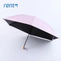 在飛比找momo購物網優惠-【rento】日式超輕黑膠蝴蝶晴雨傘_紫丁香(日系傘 黑膠 
