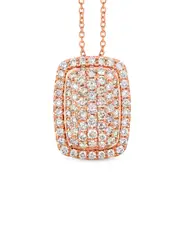 Le Vian Creme Brulee 14K Strawberry Gold 1.08 ct. tw. Diamond Pendant Necklace