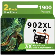 Black 902XL Replacement Ink Cartridges for HP Printers