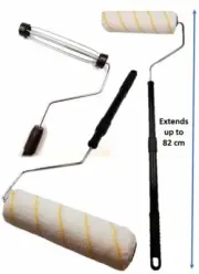 Long Handled 9" Paint Roller Extendable High Reach Ceiling Paint Extension Pole