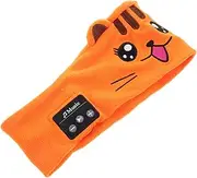 MERRYHAPY Music Headscarf Plush Sleeping Eye Cover Face Band Skin Care Headband Panda Party Supplies Panda Headbands Orange Polyester