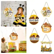 Door Decor For Home Wooden Door Hanger Kind Grateful Welcome Signs For Front