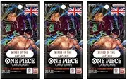 3 x One Piece Card Game - OP-06 Wings of The Captain Booster with 12 Cards per Pack - English + Heartforcards® Shipping Protection (3)