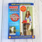Magic Mesh Deluxe Hands Free Magnetic Screen Door 83"x39" Black