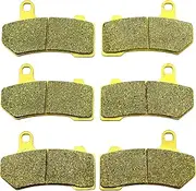 Master Chen Brake Pads for Harley Davidson Road King FLHR FLHRC Classic Special FLHRXS 2008 2009 2010 2011 2012 2013 2014 2015 2016 2017 2018 2019 2020 2021 2022 FA409 Front Rear Brakes MC0103
