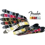 【搖滾玩家樂器】全新 公司貨 正品 FENDER 2 MONOGRAMMED STRAPS 背帶 多色可選