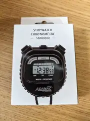 Sports - Adanac 3000 Digital Stopwatch Timer By Marathon STO83000 - Black
