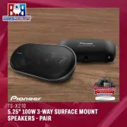 Pioneer TS-X210 5.25" 100W 3-Way Surface Mount Speakers – Pair