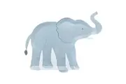 Lets Go Wild Jungle Paper Plates Elephant 8 Pack