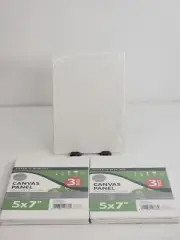 7 - Daler Rowney Simply Canvas Art Panels 5x7” - Acid Free 100% Cotton