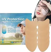 UV Protection Face Patch - Transparent Golf Sunscreen Stickers, Set Of 5 Pairs | Outdoor Sun Shield Sweat Resistant, Breathable Face Skin Protector For Dep