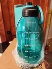 128OZ/1 Gallon Water Bottle with Brush Motivational Water Bottle with Time Marke