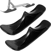 2pcs Snow Scooter Ski Skates, Snow Scooter Ski Sled, Snow Sled Ski Bike Conversion Kit, Skate Board Sled Winter Cycling Ski Attachment for Kids