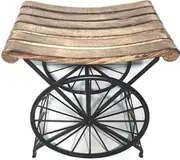 [MITRIA TRADERS] Table/Coffee Table Sitting/Side Table/Wooden Stool for Living Room and Bedroom (15 X 15) inches