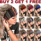 Women Running Soft Wide Hair Band Yoga Elastic Stretch Headband Turban Head Wrap