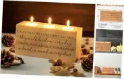 Sympathy Bereavement Gift for Loss of Loved One - Memorial Candle WE LOVE