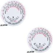 Healeved 2pcs Bmi Body Measurement Ruler Tape Measure Body Measuring Tape for Body Fat Tape Measure Body Measuring Tape Fat Test Tape Sport Tape Soft Measuring Tape White Body Fat Fitness