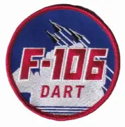 F-106 Delta Dart Patch – Hook and Loop, 3.5"