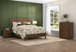 ADEONA 4 Piece Queen Bed Tall Chest Suite