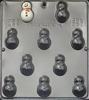 Snowman Bite Size Chocolate Candy Mold Christmas 2121 NEW
