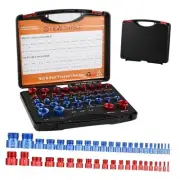 44Pcs Male/Female Bolt Size and Thread Gauge, Nut and Bolt Thread Checker