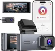 [sarmert] 4K Dash Cam Front and Rear M572, 4K+1080P 2CH Dash Camera for Cars, 3.18" IPS Dual Dash Cam' with 5G WiFi 2160P Night Vision 24H Parking Mode 170°Wide G-Sensor Loop Recording USB C Port