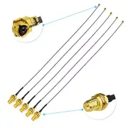 100Pack RP SMA Female to UFL/U.FL Cable 12" for Wireless Routers Mini PCIe Cards