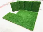 9 Sq Ft Artificial Grass Turf Tiles Rug Interlocking 12"x12" Soft Easy Install