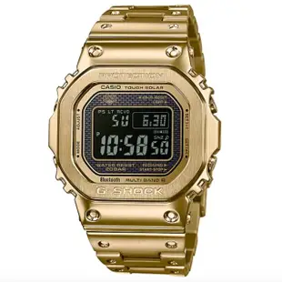 【CASIO 卡西歐】G-SHOCK 全金屬太陽能智慧藍牙電波錶-金色(GMW-B5000GD-9)