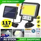 117 LED Solar Light Motion Sensor Outdoor IP65 Wall Security Garden Flood Lamp