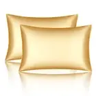 Satin Pillowcases Standard Set of 2 - Silk Soft Pillow Cases for Hair and Ski...