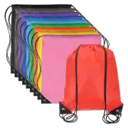 Drawstring Backpack Bags, 10 Pack Sports Cinch Sack Draw String Bag, 10 Colors