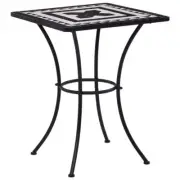 Bistro Coffee Table Mosaic Square Ceramic Stylish Outdoor Patio Furniture 60cm