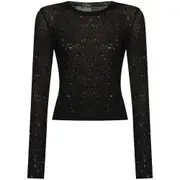 [Balenciaga] Balenciaga Sequinned Top XS BLACK