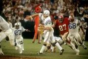 Defensive end Claude Humphrey Atlanta Falcons pursues quarterback- 1974 Photo