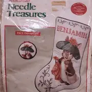 Needle Treasures Needlepoint Kit Beatrix Potter Benjamin Bunny Stocking 06845