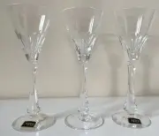 Mikasa Crystal GRAND PRIX Cordial Glasses 3 EXCELLENT NEW CONDITION