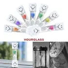 1pcs Home Sand Clock Brush Teeth 3-Minute Hourglass Timer Smile Face