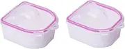 Healvian 2sets Manicure Bowls Set Nail Soaking Bowl Skin Remover for Diy Manicure 2pcs*2