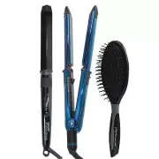 BaByliss Pro LIMITED EDITION Prima 3000 1¼" Flat Iron with 1¼" Crimpcurl + Brush