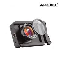 在飛比找蝦皮商城優惠-APEXEL 100mm CPL偏光微距鏡頭 手機放大鏡 補