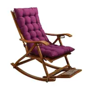 Lounger Cushion Soft Replacement High Seat Pad With Fixation Strap Large Rocking Chair Bench Pad For TAO Purple