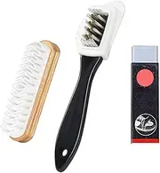 [hzfengsheng] Suede Nubuck Cleaning Brush Shoe Cleaner with Eraser Multifunctional Decontamination Care Cleaner Kit 3pcs