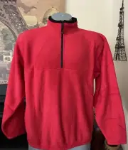 Colorado Clothing Red Classic Sport Fleece Quarter - Zip Men’s Pullover - Size M